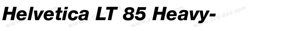 Helvetica LT 85 Heavy字体转换